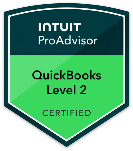 Intuit ProAdvisor QuickBooks Certification Level 2 badge